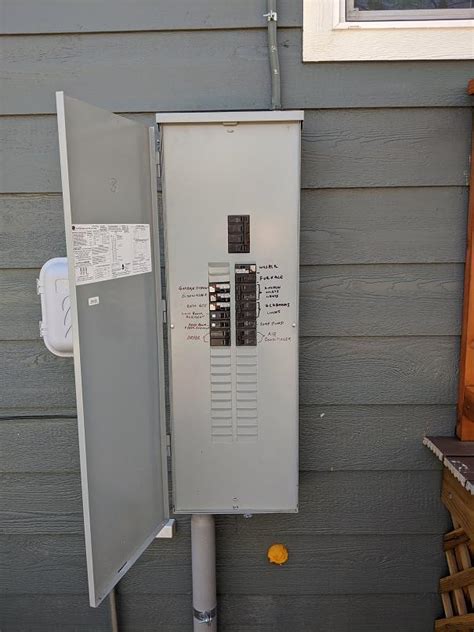 electrical box on outside of house|outdoor circuit breaker box lock.